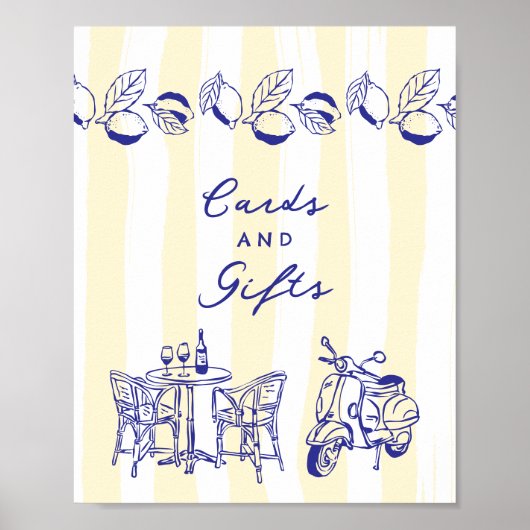 "La Dolce Vita" Italiaans Vrijgezellenfeest Kaarte Poster (Voorkant)