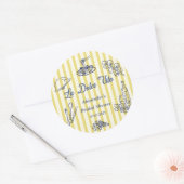 La Dolce Vita Italiaans Vrijgezellenfeest Ronde Sticker (Envelop)