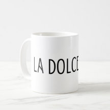 La dolce vita Italiaanse belettering