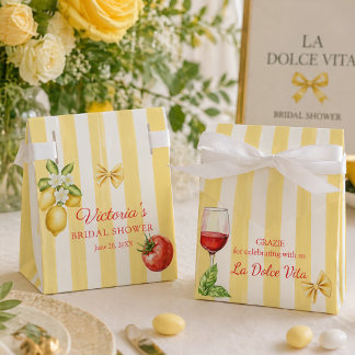 La Dolce Vita Italiaanse Bruidsdouche Bedankdoosjes