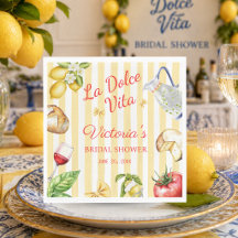La Dolce Vita Italiaanse Bruidsdouche Papieren Ser