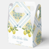 La Dolce Vita Italiaanse citroen bruiloft Bedankdoosjes (Geopend)