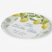 La Dolce Vita Italiaanse citroen bruiloft Papieren Bordje (Gekanteld)