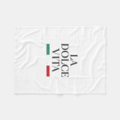 La Dolce Vita Italiaanse fleecedeken Fleece Deken (Voorkant (Horizontaal))