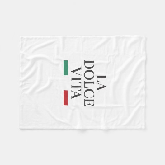 La Dolce Vita Italiaanse fleecedeken Fleece Deken (Voorkant (Horizontaal))