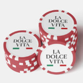 La Dolce Vita Italiaanse Poker Chip – Speel met st (Opstapeling)