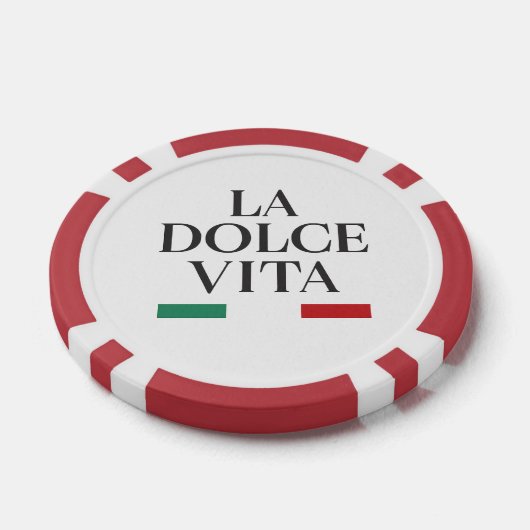 La Dolce Vita Italiaanse Poker Chip – Speel met st (Enkel)