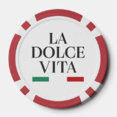 La Dolce Vita Italiaanse Poker Chip – Speel met st (Achterkant)