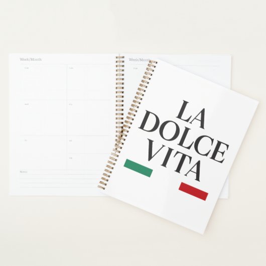 La Dolce Vita Italiaanse spiraalplanner Planner (Display)