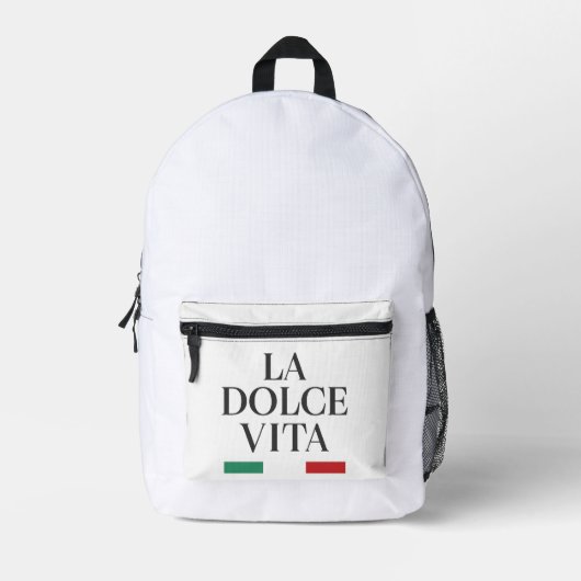 La Dolce Vita Italiaanse stijl rugzak (Voorkant)