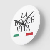 La Dolce Vita Italiaanse wandklok (Hoek)