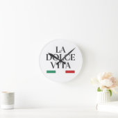 La Dolce Vita Italiaanse wandklok (Huis)