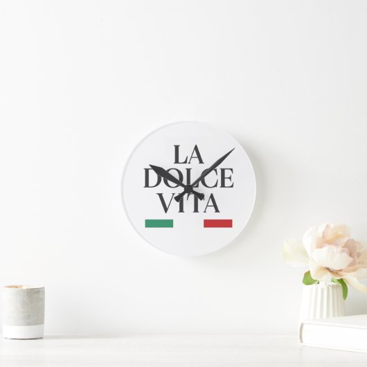 La Dolce Vita Italiaanse wandklok (Huis)