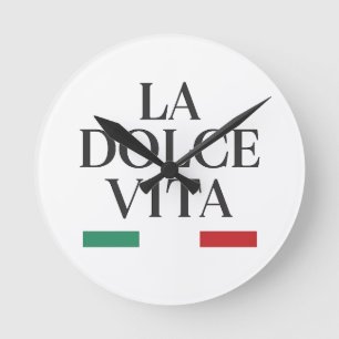 La Dolce Vita Italiaanse wandklok