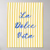 La Dolce Vita Italiaanse zomer vibes Poster (Voorkant)