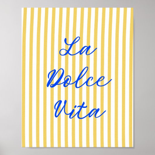 La Dolce Vita Italiaanse zomer vibes Poster (Voorkant)