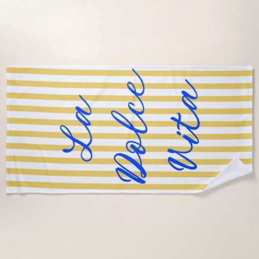 La Dolce Vita Italiaanse zomer vibes Strandlaken (Voorkant)