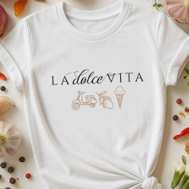 La Dolce Vita Italiaanse zomerkust Reisstijl T-shirt