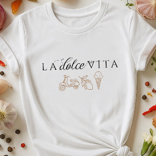 La Dolce Vita Italiaanse zomerkust Reisstijl T-shirt
