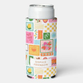 La Dolce Vita Italian French Personalized Colorful Seltzer Blikjeskoeler (Seltzer Achterkant)