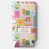 La Dolce Vita Italian French Personalized Colorful Seltzer Blikjeskoeler (Achterkant)