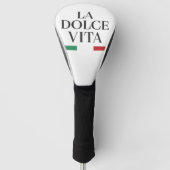 La Dolce Vita Italian Golf Head Hoesje Golfheadcover (Voorkant)