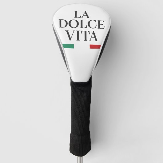 La Dolce Vita Italian Golf Head Hoesje Golfheadcover (Voorkant)