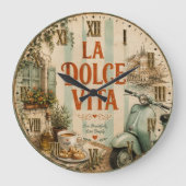 La Dolce Vita Italian Grote Klok (Voorkant)