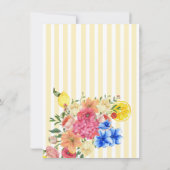 La dolce vita Italian Lemon Summer Vrijgezellenfee Bedankkaart (Achterkant)