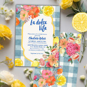 La dolce vita Italian Lemon Summer Vrijgezellenfee Kaart