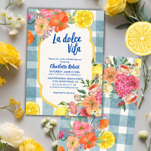 La dolce vita Italian Lemon Summer Vrijgezellenfee Kaart