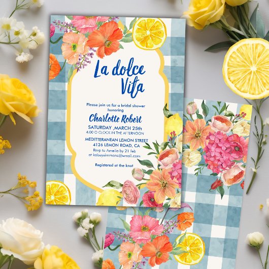La dolce vita Italian Lemon Summer Vrijgezellenfee Kaart