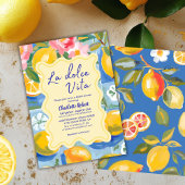 La dolce vita Italian Lemon Summer Vrijgezellenfee Kaart