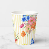 La dolce vita Italian Lemon Summer Vrijgezellenfee Papieren Bekers (Achterkant)