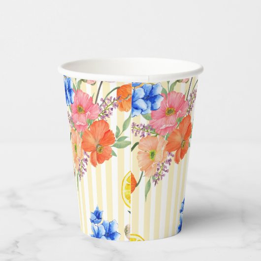 La dolce vita Italian Lemon Summer Vrijgezellenfee Papieren Bekers (Rechts)