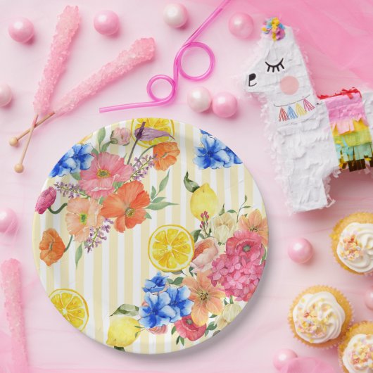 La dolce vita Italian Lemon Summer Vrijgezellenfee Papieren Bordje (Feest)