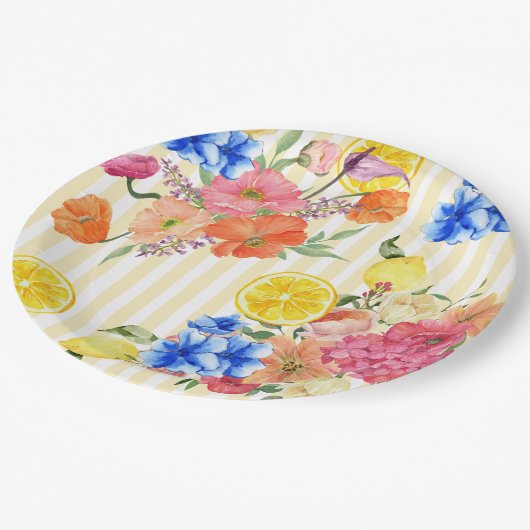 La dolce vita Italian Lemon Summer Vrijgezellenfee Papieren Bordje (Gekanteld)