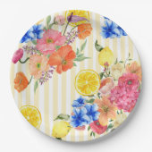 La dolce vita Italian Lemon Summer Vrijgezellenfee Papieren Bordje (Voorkant)