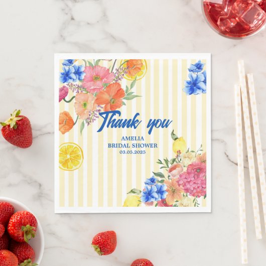 La dolce vita Italian Lemon Summer Vrijgezellenfee Servet (Insitu)