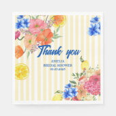 La dolce vita Italian Lemon Summer Vrijgezellenfee Servet (Voorkant)