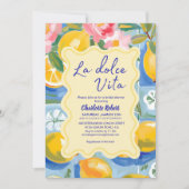 La dolce vita Italian Lemon Vrijgezellenfeest Kaart (Voorkant)