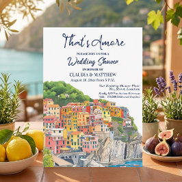 La Dolce Vita Italian Riviera Wedding Shower Kaart