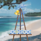 La Dolce Vita Italian Summer Destination Wedding Acryl Bord