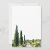 La Dolce Vita Italian View Wedding Shower Kaart (Achterkant)