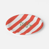 La Dolce Vita Italië Rode Cabana strepen Papieren Bordje (Gekanteld)