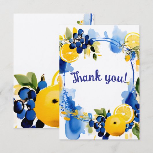 La Dolce Vita- kaartjes  Bedankkaart (Voorkant / Achterkant)