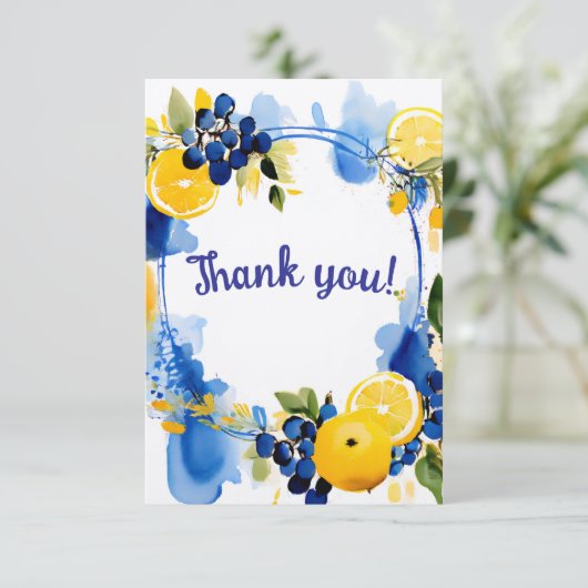 La Dolce Vita- kaartjes  Bedankkaart (Staand voorkant)