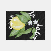 La Dolce Vita La Dolce Bride Italië Citroen Matchi Fleece Deken (Voorkant (Horizontaal))