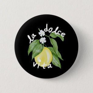 La Dolce Vita La Dolce Bride Italië Citroen Matchi Ronde Button 5,7 Cm