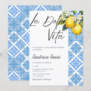 La Dolce Vita Lemon Amalfi Positano Vrijgezellenfe Kaart